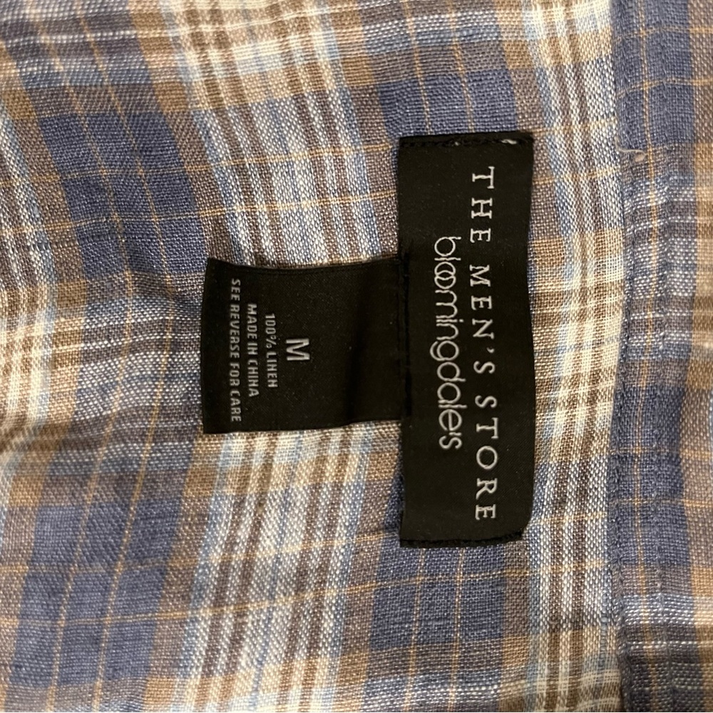 The Men's Store At Bloomingdale's Woven Linen Shirt Gem